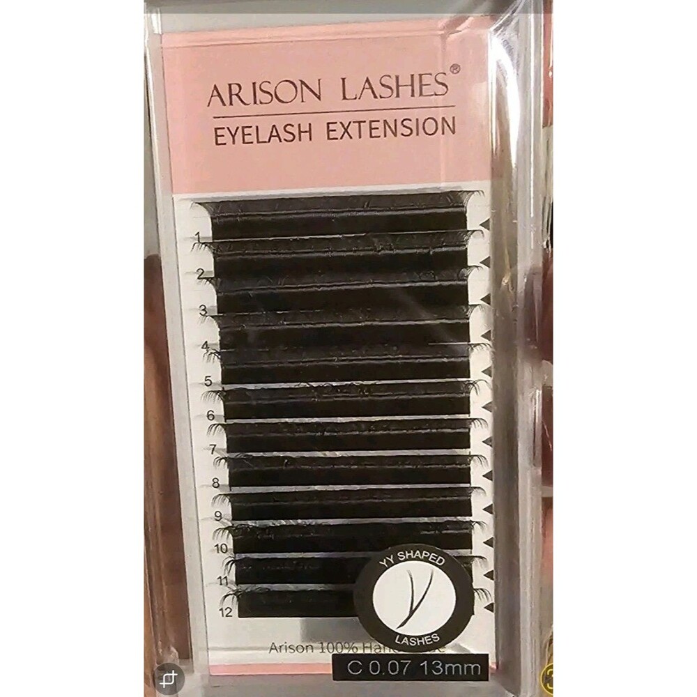 Arison Lashes Eyelash Extension 0.07 C Y Lash 13mm
